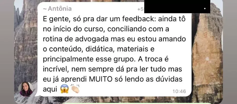 Relato de aluno