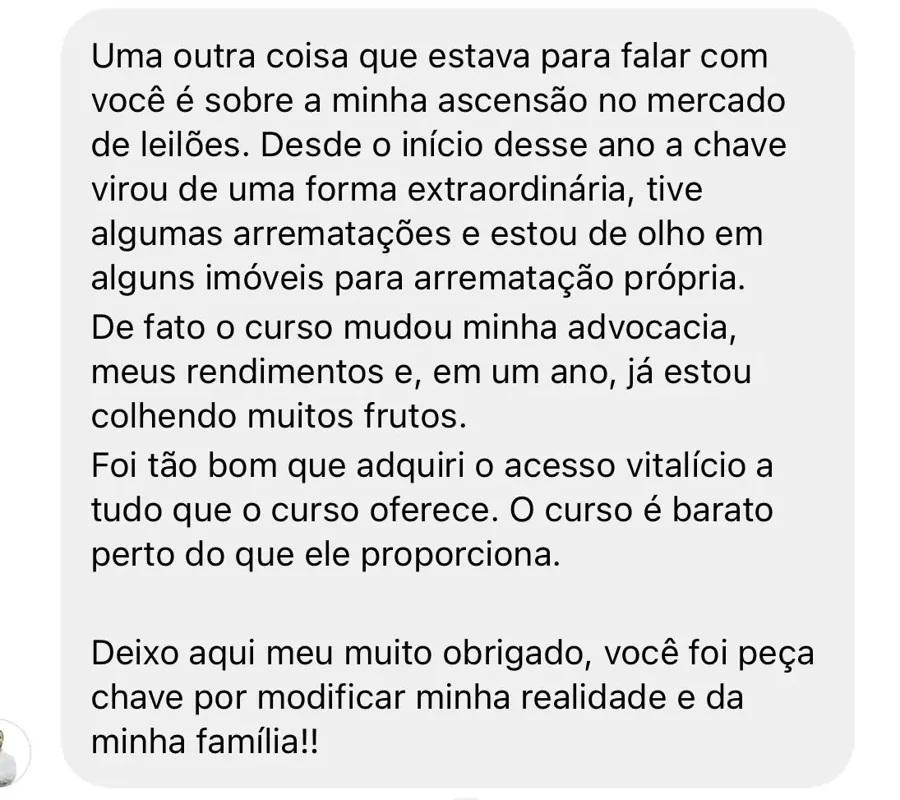 Relato de aluno