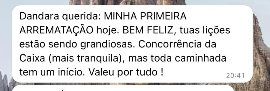 Relato de aluno