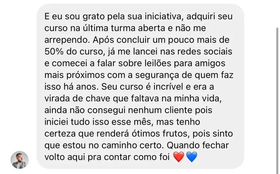 Relato de aluno