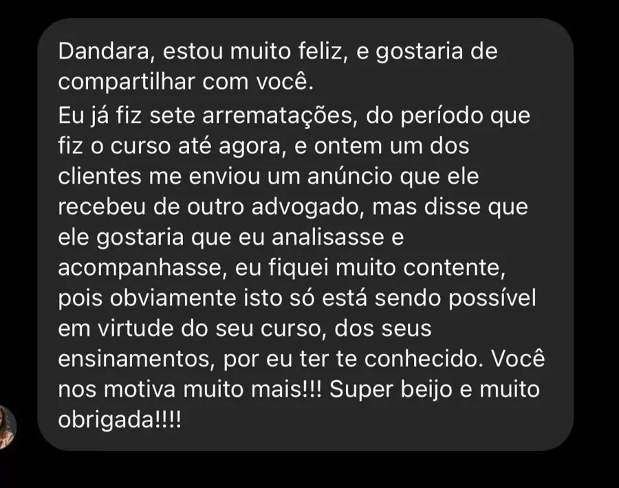 Relato de aluno