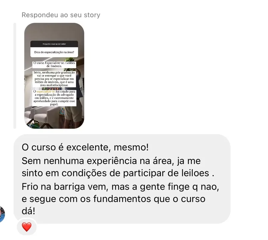 Relato de aluno
