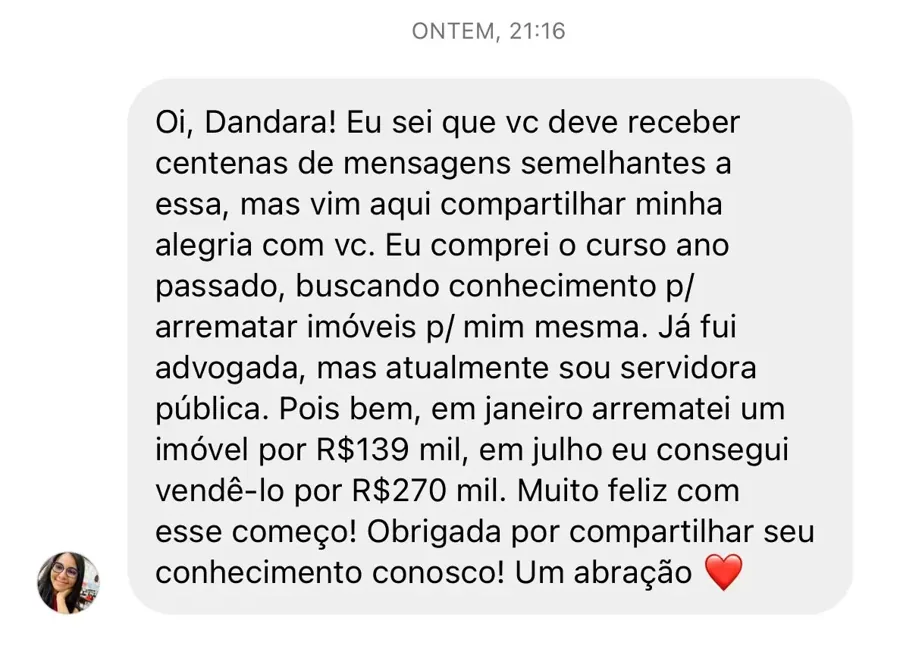 Relato de aluno